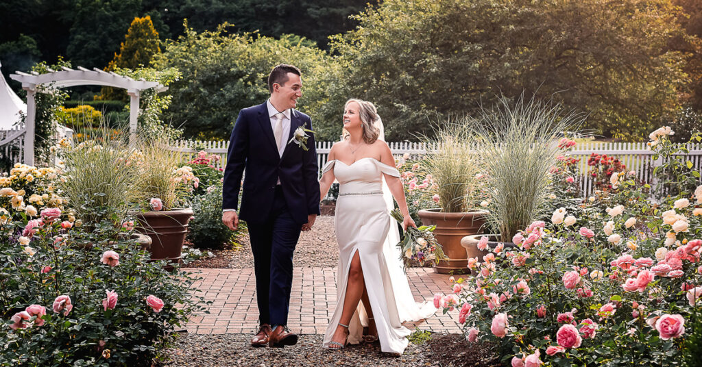 Kelsey & Aaron in the Rose Garden